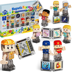 24 magnetiska yrkes- och familjefigurer S1139 - bild 1