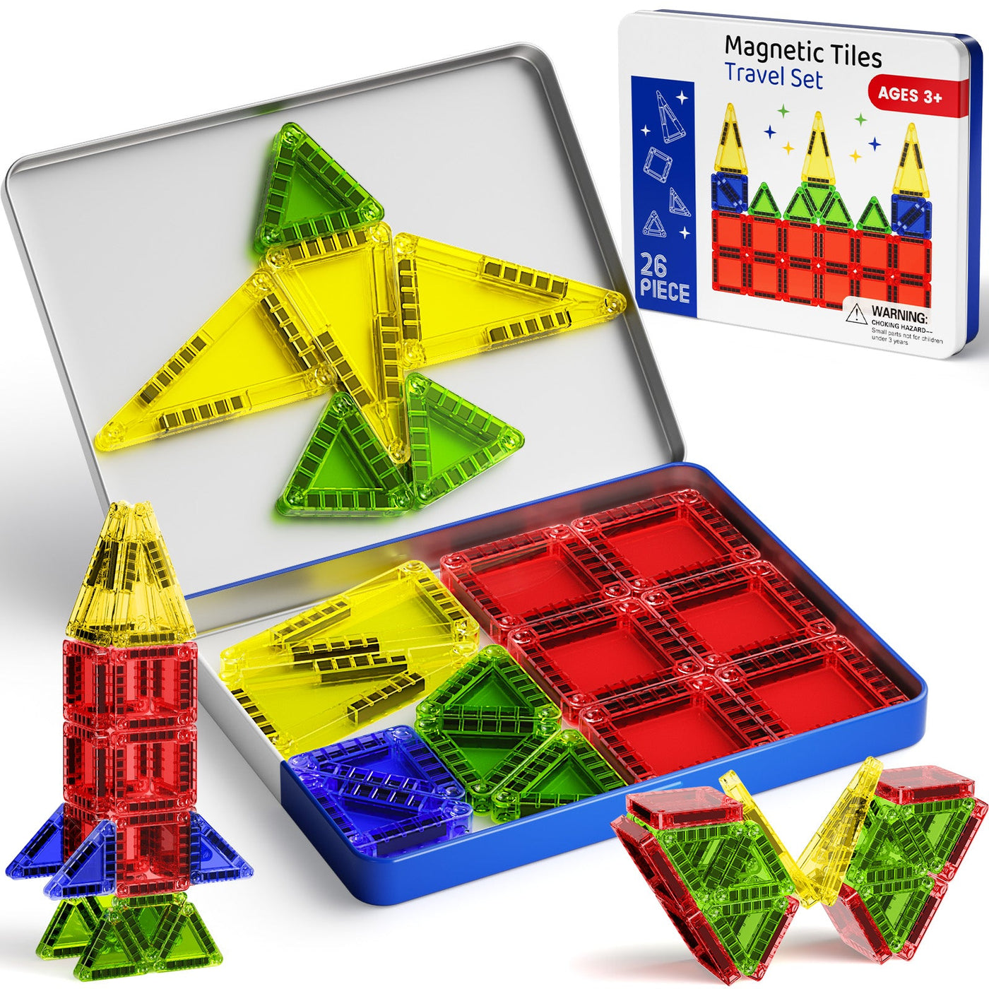 26PCS Magnetic Tiles S-1101W image 1