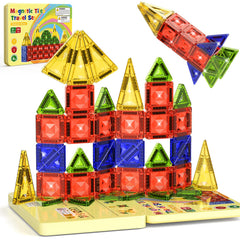 40PCS Gem Classic Colors Magnetic Tiles Set S1108 image 1