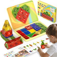 40PCS Gem Classic Colors Magnetic Tiles Set S1108 image 4
