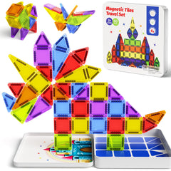 60PCS Classic Colors Magnetic Tiles Set S1112 image 4
