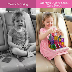 60PCS Candy Colors Magnetic Tiles Set S1115 image 4