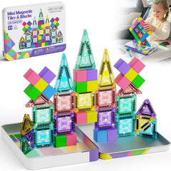 S1136 3-in-1 Magnetic Tiles & Magnetic Blocks Set S1136 image 5